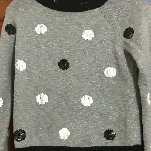 Justice Girls Polka Dot Sequin Knit Sweater - Picture 3 of 7